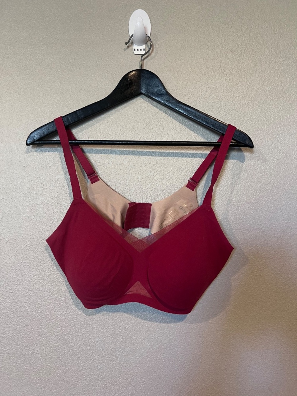 Honeylove Original CrossOver Bra - Size 36B (Medium) - Color: Red